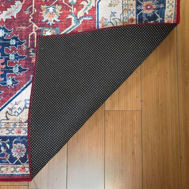 Gertmenian Crystal Print Soha Traditional Moroccan Red Area Rug