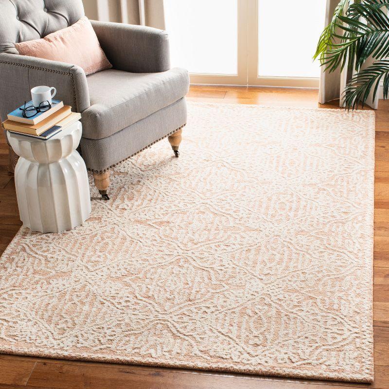 Capri CPR613 Hand Tufted Area Rug - Rust/Ivory - 5'x8' - Safavieh.