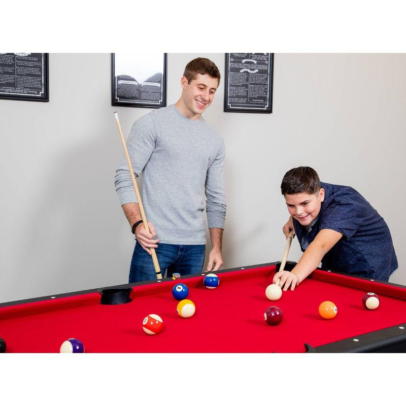 Hathaway Spartan 6' Pool Table with Table Tennis Conversion Top - Black