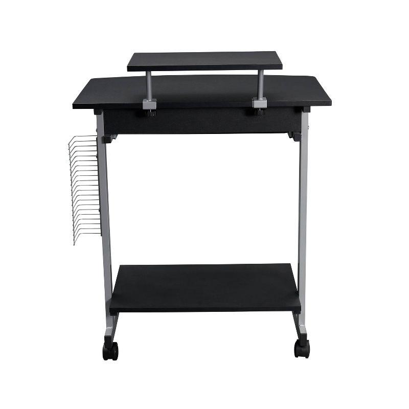 Techni Mobili Solid Wood Top Metal Base Standing Desk