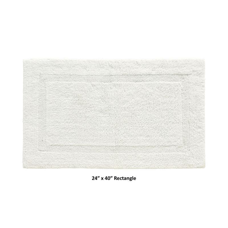 24"x40" Lux Collection Bath Rug Ivory - Better Trends: Cotton, Tufted, Machine Washable, No Backing