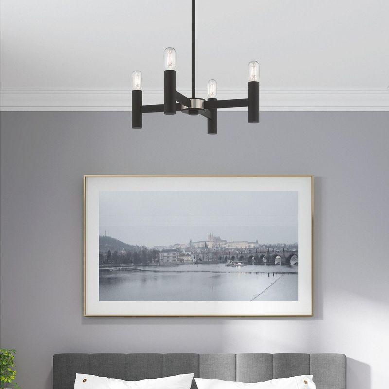 Livex Lighting Copenhagen 4 - Light Chandelier in  Black