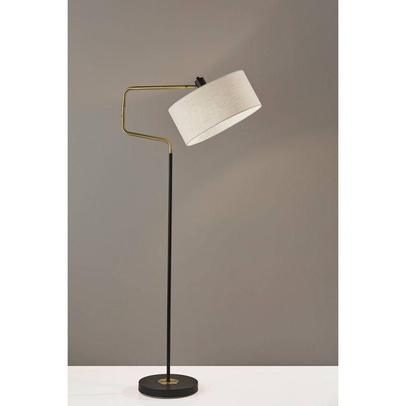 Wenham 57'' Swing Arm Floor Lamp