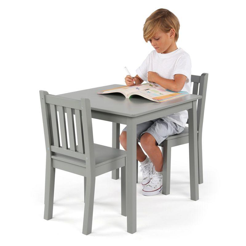 3pc Kids' Wood Table and Chair Set - Humble Crew