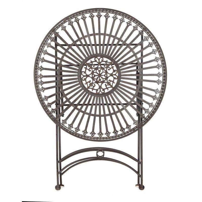 Belen Bistro Set, One Table And Two Chairs - Outdoor - PAT5020 - Unearthed Rust - Safavieh