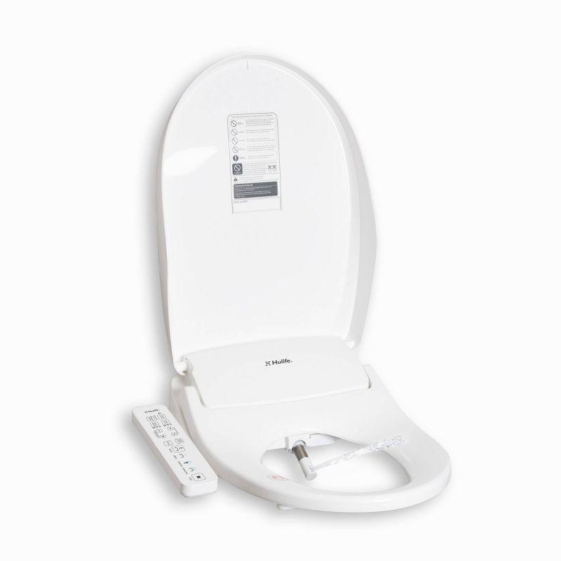 Hulife HLB-3000EC Electric Bidet Seat for Elongated Toilets White : Microfiber, Machine Washable, Non-Slip Backing