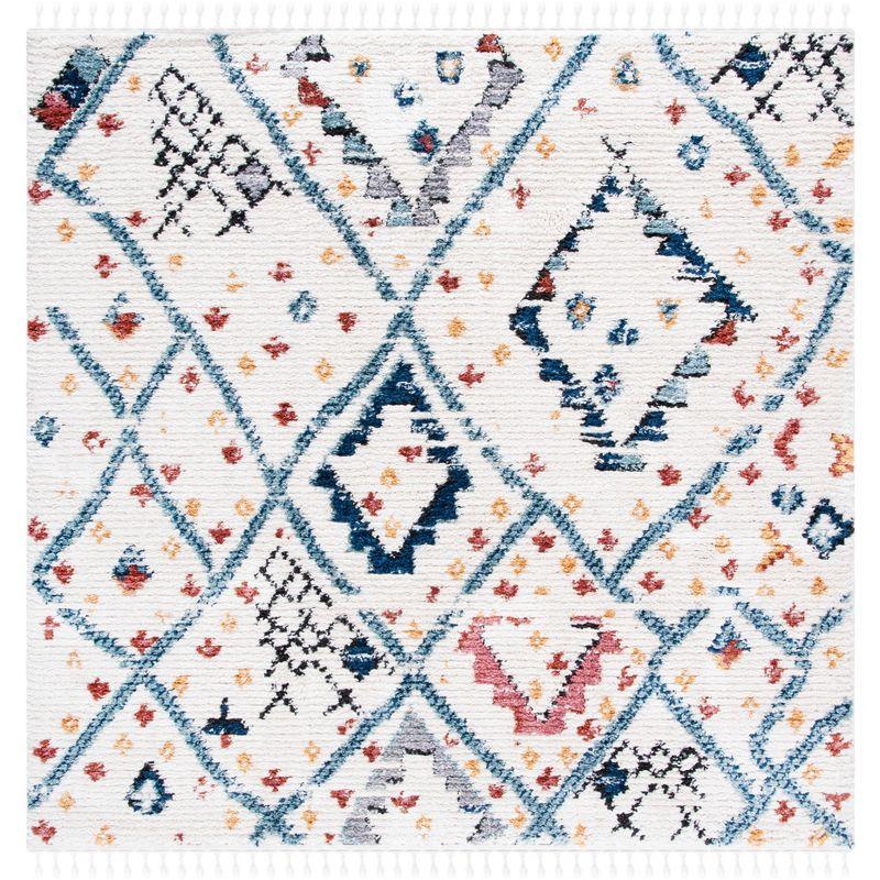 Morocco MRC921 Power Loomed Area Rug - Ivory/Multi - 3'x3' - Safavieh.