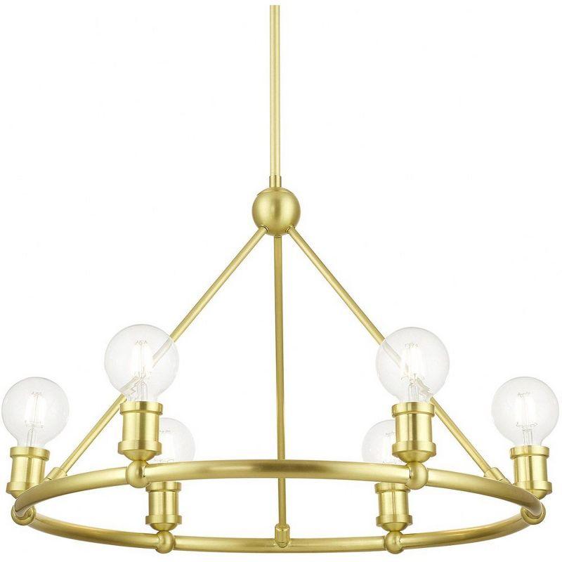 Livex Lighting Lansdale 6 - Light Chandelier in  Satin Brass