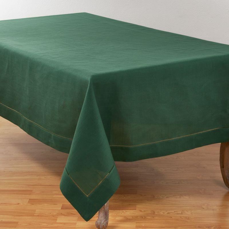 Saro Lifestyle Classic Hemstitch Border Tablecloth