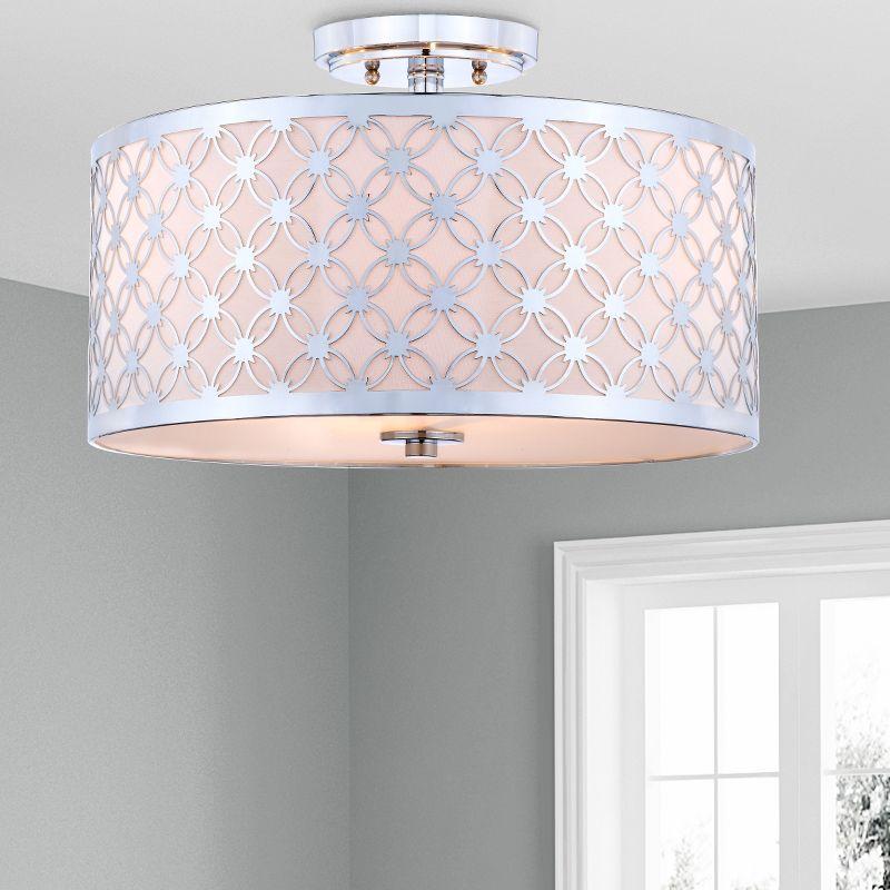 Hutch Flush Mount - FLU4002 - Chrome - Safavieh