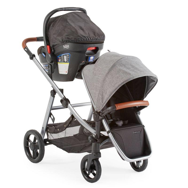 Contours Legacy Single to Double Convertible Stroller - Gray