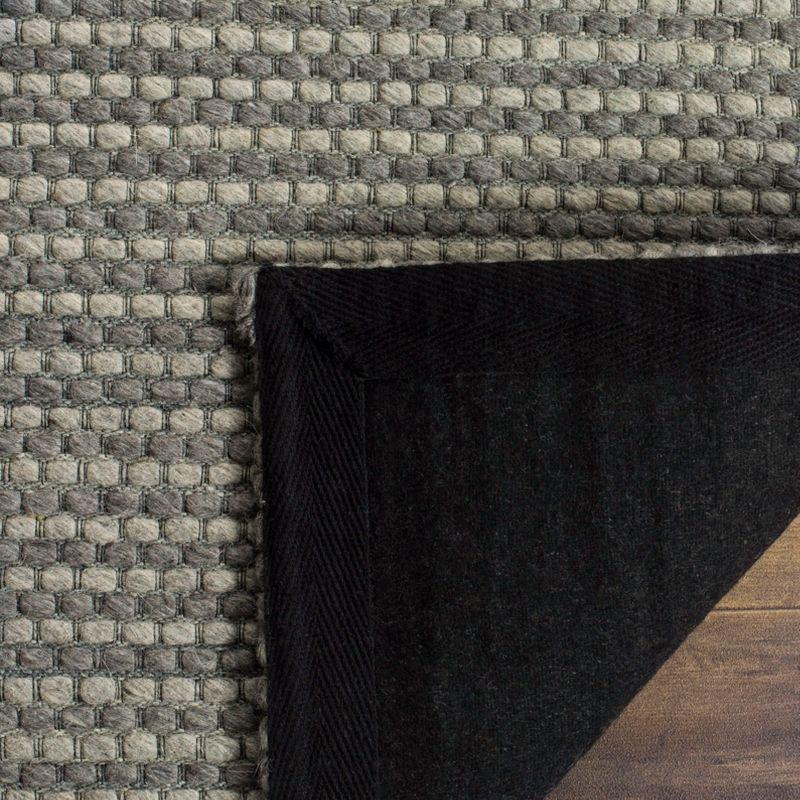 Natura NAT801 Hand Woven Indoor Area Rug - Dark Grey - 9'x12' - Safavieh