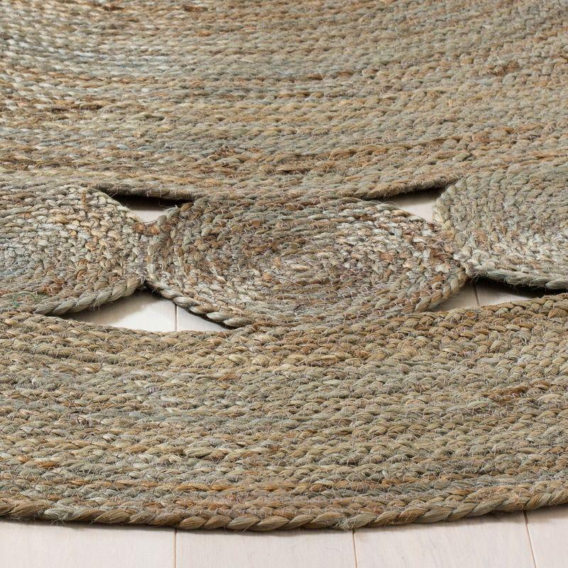 Natural Fiber NF364 Hand Woven Indoor Accent Rug - Grey - 3' Round - Safavieh.