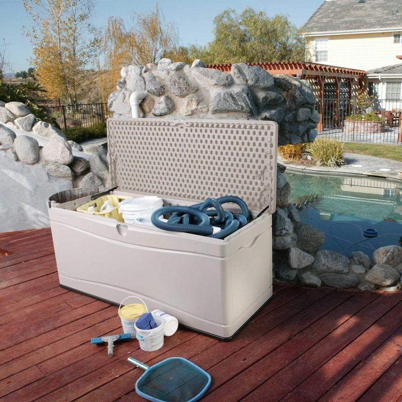 Lifetime Lifetime 60'' W 130 Gallons Water Resistant Polyethylene Plastic Lockable Deck Box