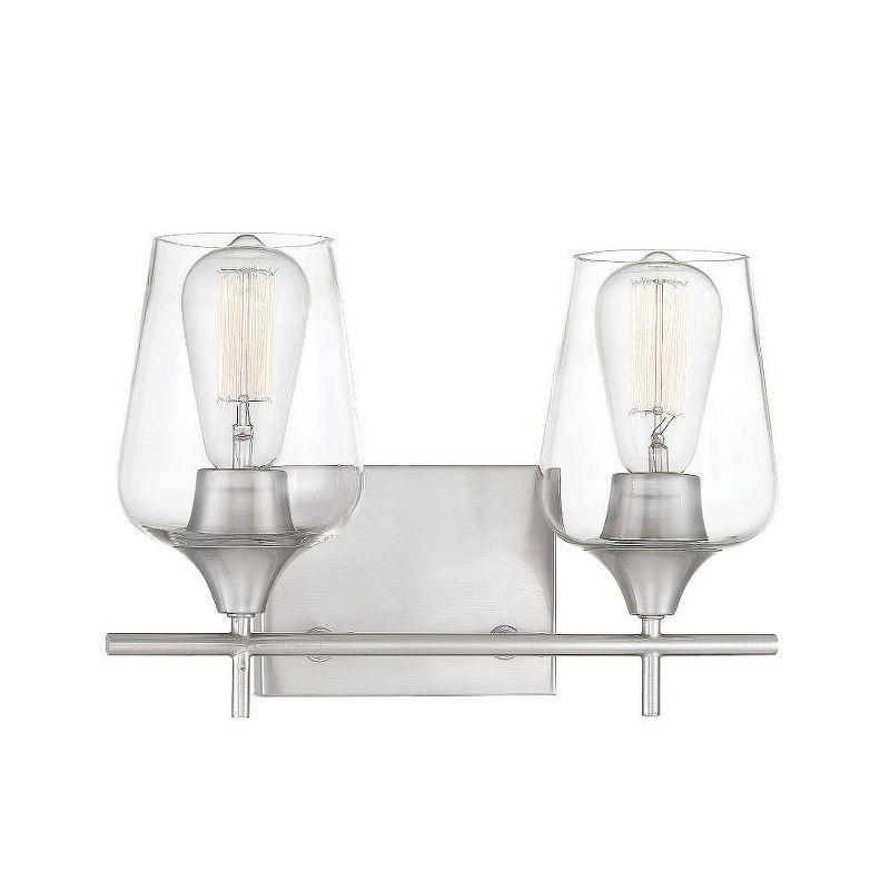 Savoy House Octave 2 - Light Vanity in  Satin Nickel