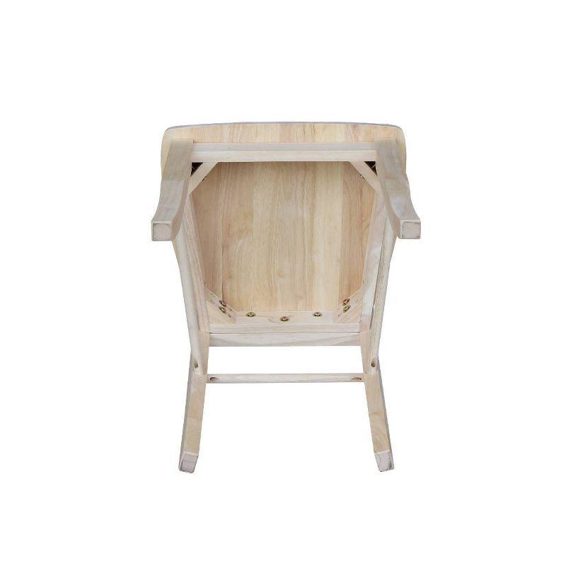 Set of 2 Madrid Ladderback Chairs Unfinished - International Concepts