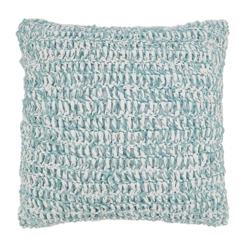 Saro Raffia Collection Indoor/Outdoor Throw Pillow