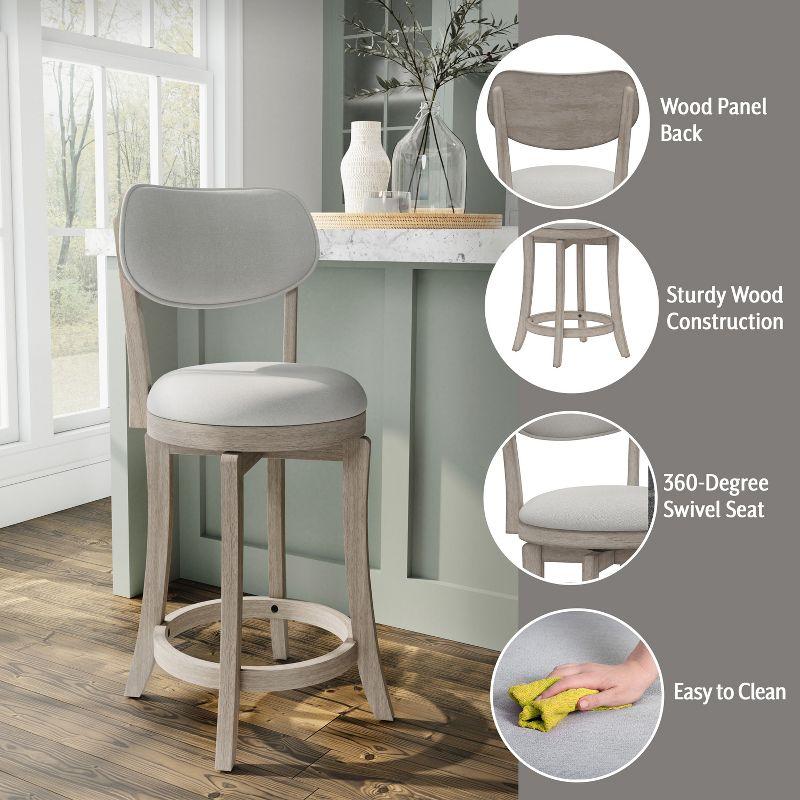 Sloan Swivel Counter Height Barstool Gray - Hillsdale Furniture