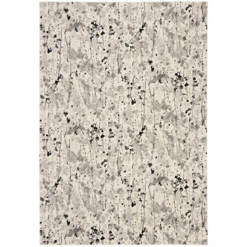 Evoke EVK284 Power Loomed Indoor Area Rug - Ivory/Grey - 4'x6' - Safavieh