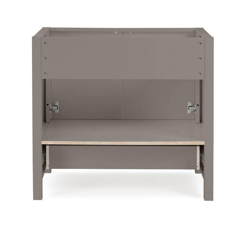 36" Williamsburg Vanity Cabinet Gray - Alaterre Furniture: Wood Frame, 1 Shelf, Universal Storage, 34.5" Depth