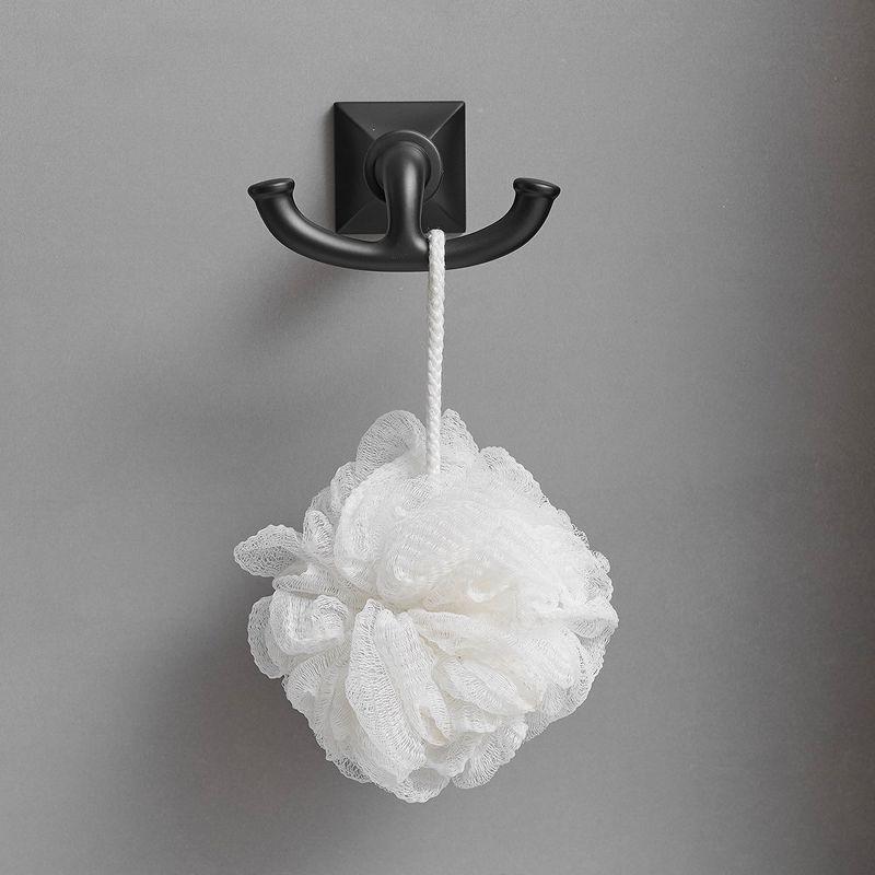 BWE 4-Piece Bath Hardware Set with Towel Bar Hand Towel Holder Toilet Paper Holder Towel Hook Square