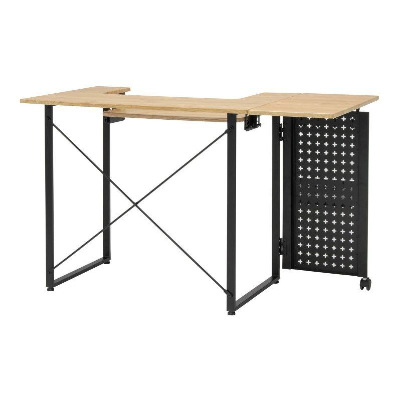 Pivot Sewing Machine Table with Swingout Storage Panel - studio designs