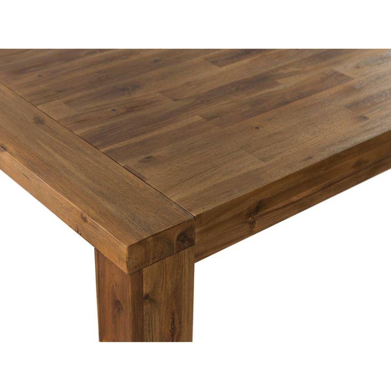 89" Rasmus Extendable Dining Table Chestnut - Boraam: Solid Acacia, Seats 8, Farmhouse Style