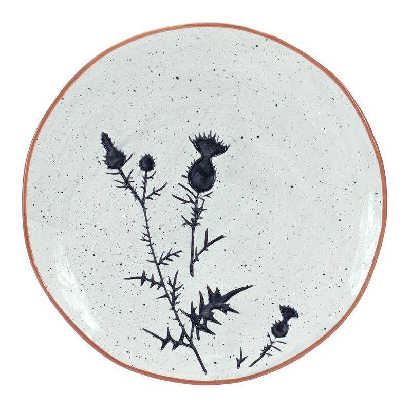 Melrose Rustic Thistle Etched Plate (Set of 2)