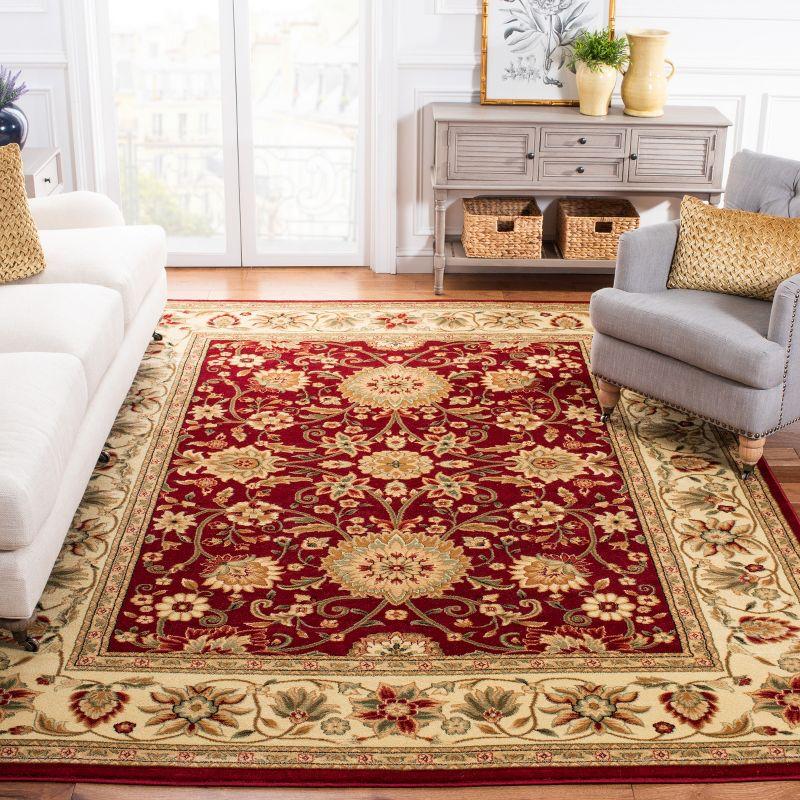 Lyndhurst LNH212 Power Loomed Area Rug - Red/Ivory - 9'x12' - Safavieh