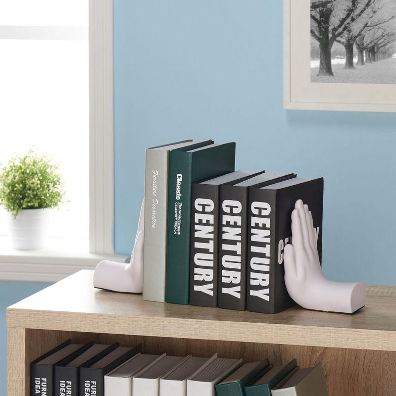 Wrought Studio™ Modern & Contemporary Resin Non-Skid Bookends (Set of 2)