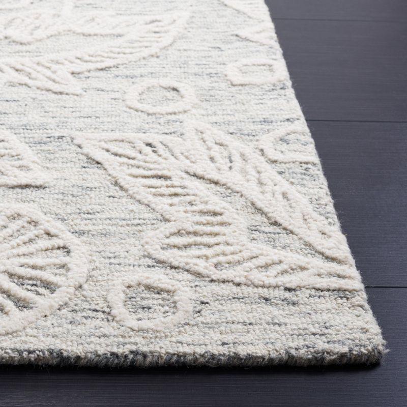 Hand Tufted Wool Floral Rug