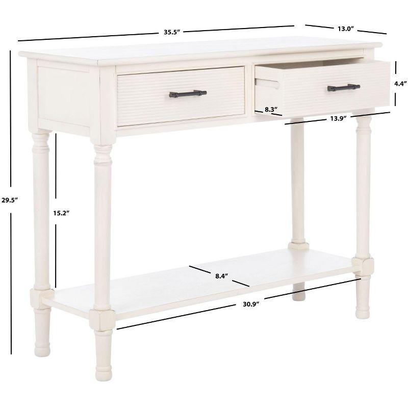 Ryder 2 Drawer Console Table - CNS5719A - Off-White - Safavieh