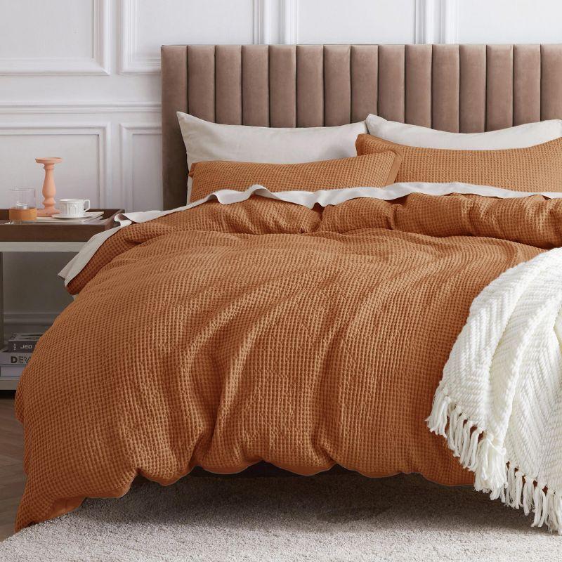 Bedsure Bedsure 100% Cotton Waffle Weave Duvet Cover