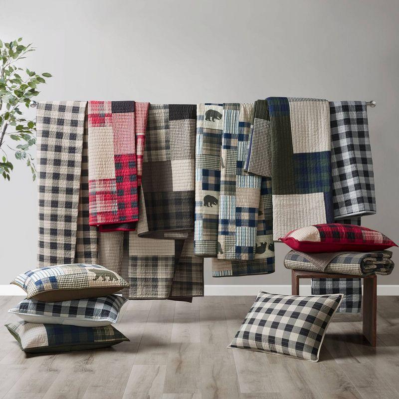 4pc T Falls Oversized Reversible Quilt Set Brown/Blue - Woolrich