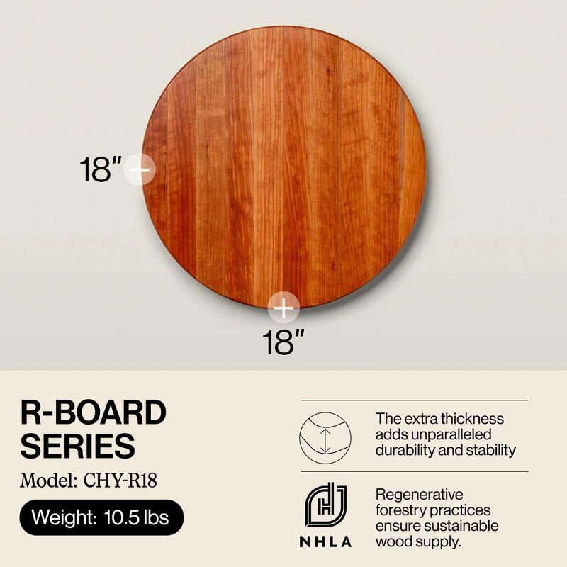 John Boos John Boos 18" Round Cutting Board, 1.5" Edge Grain