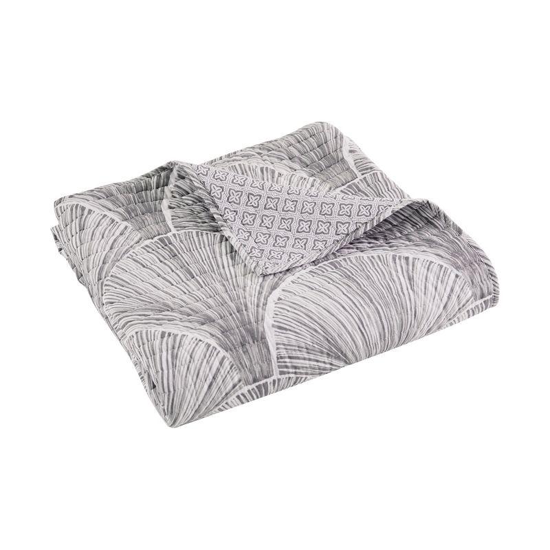 Wexford Grey Quilted Throw -  Levtex Home