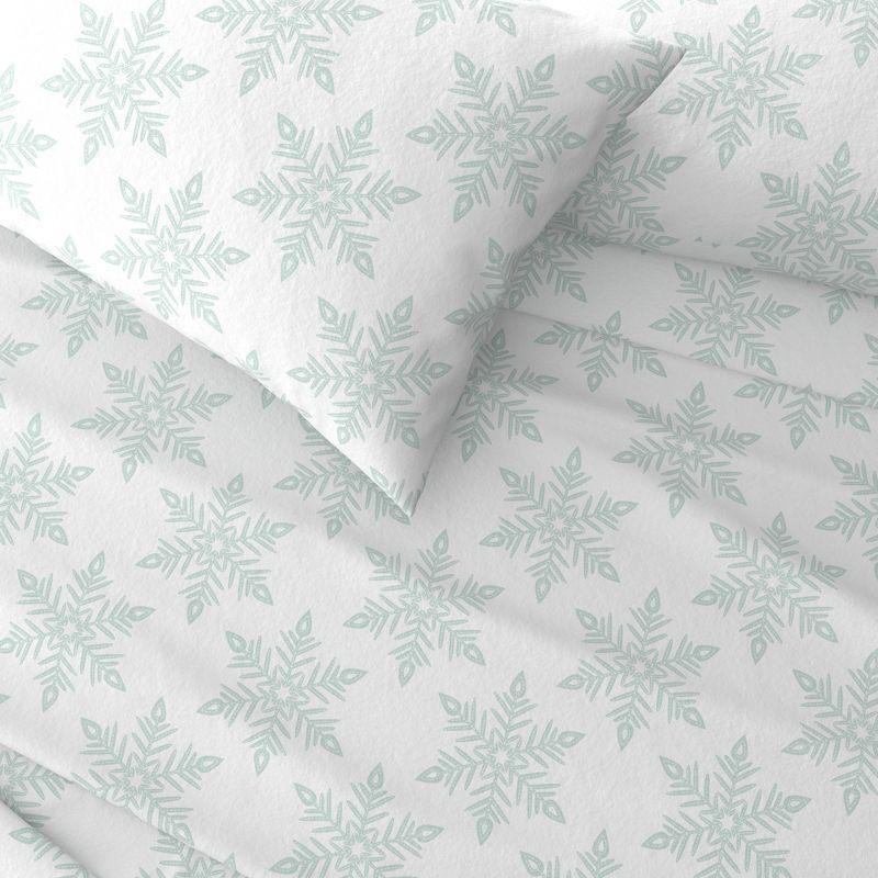 100% Cotton Lodge Printed Flannel Sheet Set