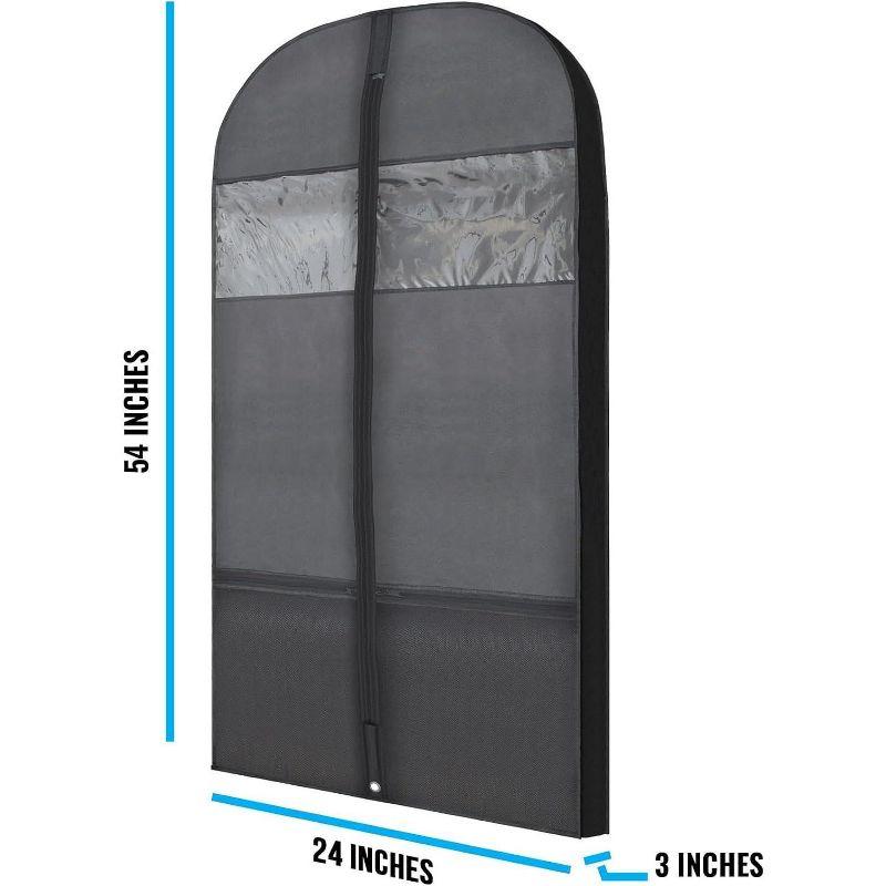 Rebrilliant Plixio Garment Bags Suit Bag for Travel & Clothing Storage for Suits, Dresses & More - (2 Pack) (Set of 2)