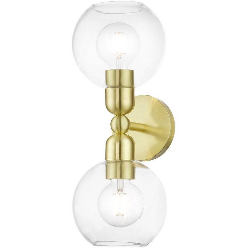 Livex Lighting Downtown 2 - Light Vanity in  Satin Brass