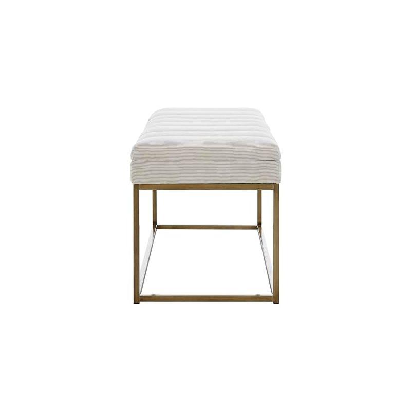 Everly Quinn Georgenia Polyester Upholstered Bench