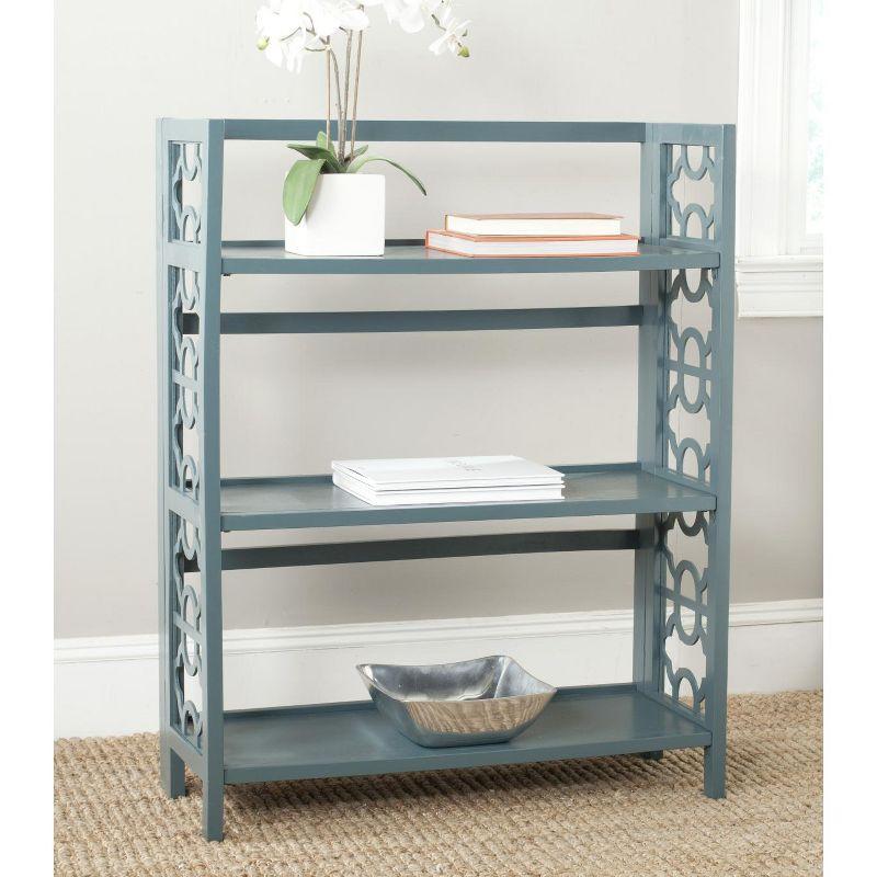 Natalie Small Bookcase - AMH6565 - Teal - Safavieh Couture