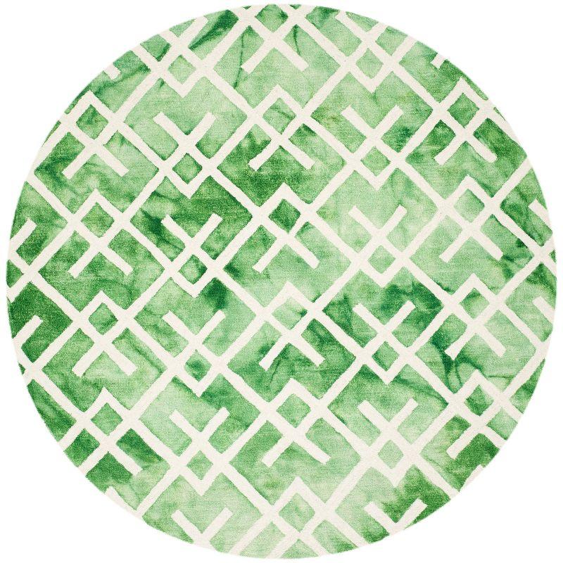 Bryauna Hand Tufted 80% Wool, 20% Cotton Geometric Rug