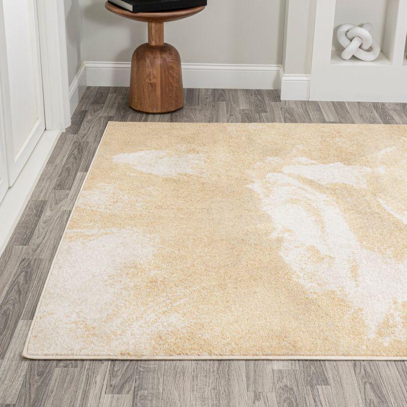 Petalo Abstract Two-Tone Modern Area Rug - JONATHAN Y