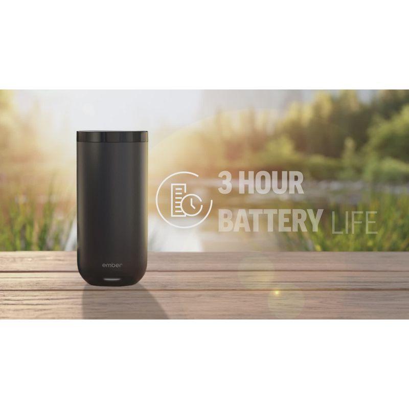 Ember 16oz Temperature Control Smart Tumbler Mug Slate Black: Stainless Steel, Hand Wash, Hot Beverages