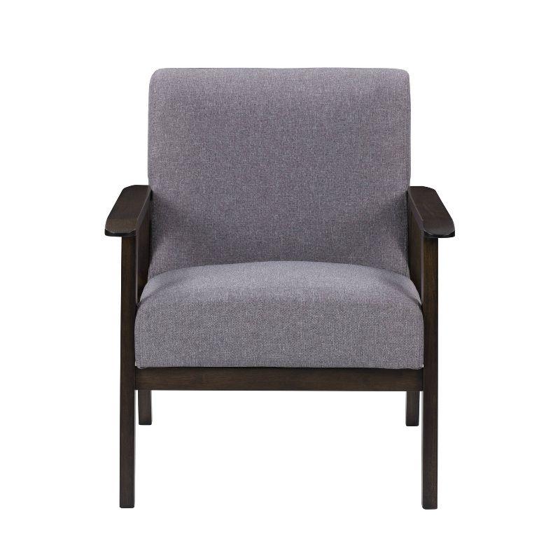 Mid-Century Modern Greyson Light Gray Wood Accent Chair