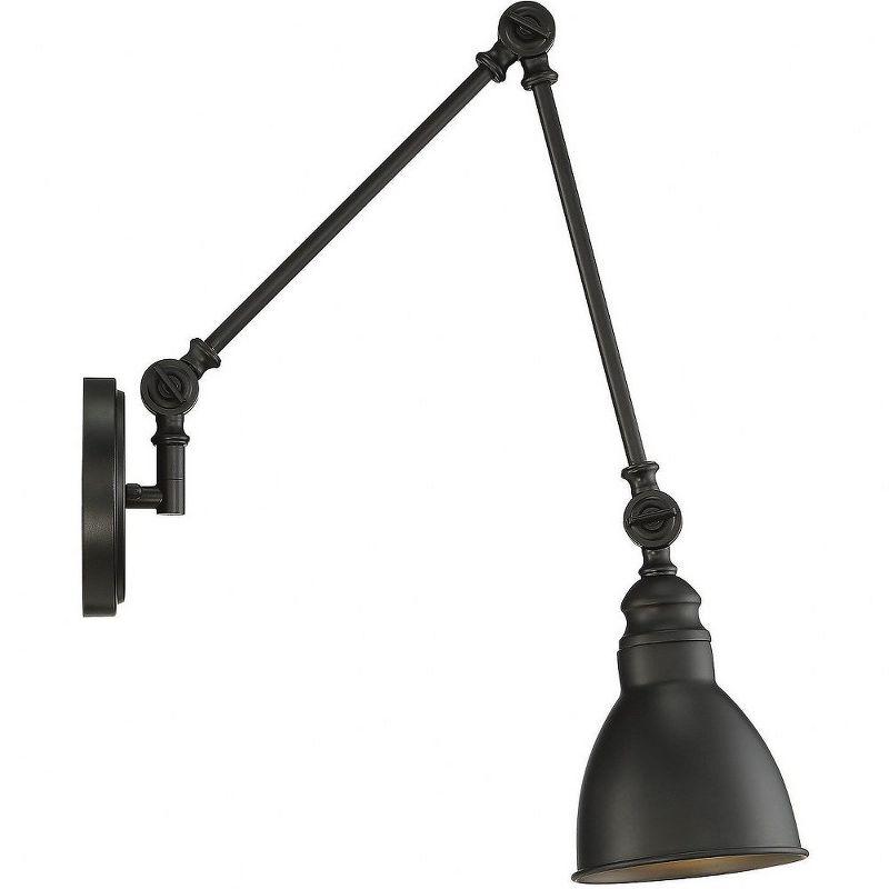 Savoy House Dakota 1 - Light Swing Arm Lamp in  Matte Black