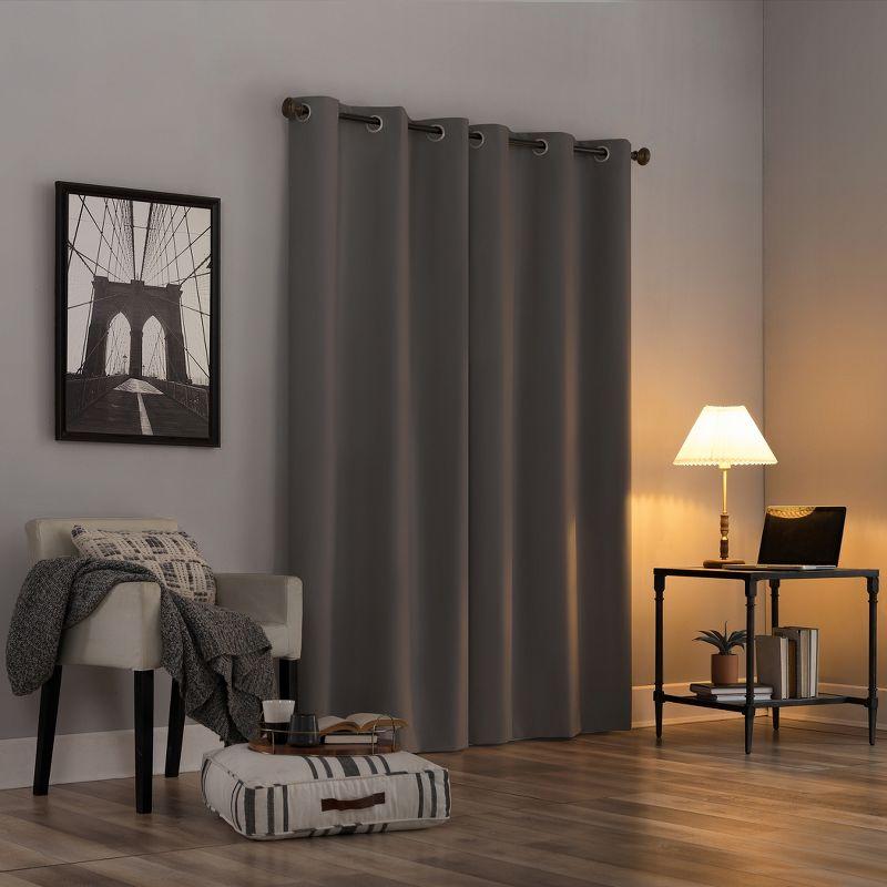 Sun Zero Blackout Cyrus Thermal Grommet Curtain Panel