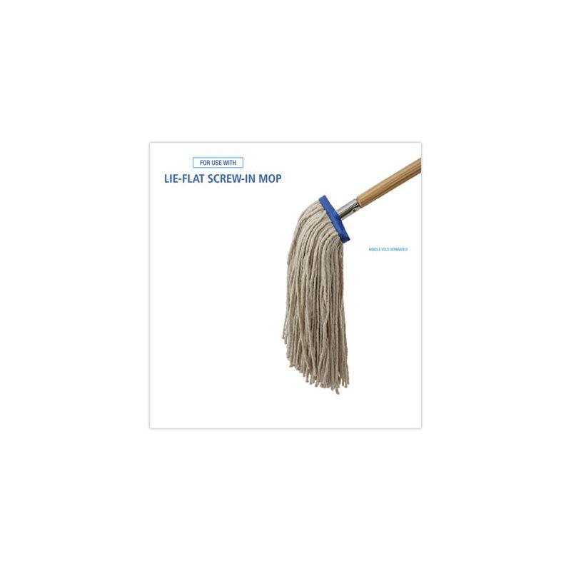 Boardwalk Cut-End Lie-Flat Wet Mop Head, Cotton, 16oz, White