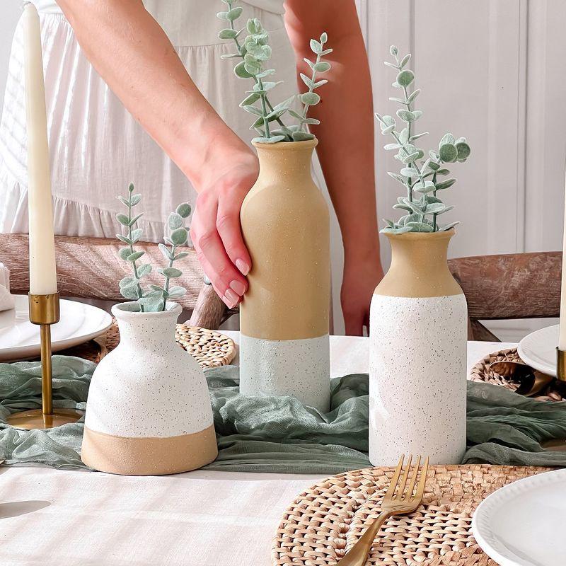 Kate Aspen Modern Farmhouse Vase (Set of 3) | 23276NA