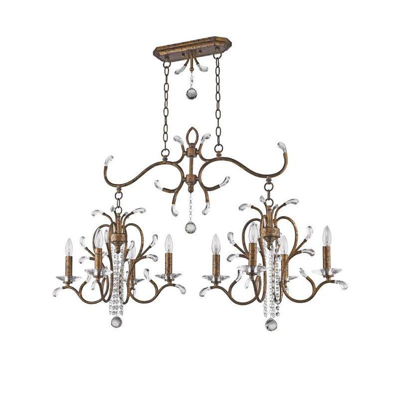 Livex Lighting Serafina 8 - Light Chandelier in  Hand Applied Venetian Golden Bronze